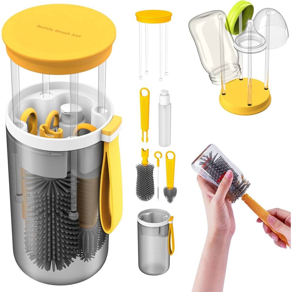 6 in 1 Baby Bottle Cleaning Kit Travel Set